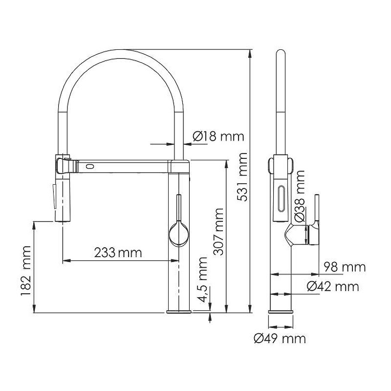 Смеситель для кухни WasserKRAFT A8827
