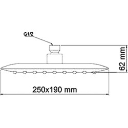 Верхний душ WasserKRAFT A031