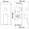 Смеситель для душа WasserKRAFT Exter 1641