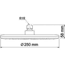 Верхний душ WasserKRAFT A030