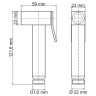 Гигиенический душ WasserKRAFT Exter A01652