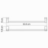 Полотенцедержатель WasserKRAFT Leine K-5030