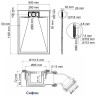 Душевой поддон из стеклопластика WasserKRAFT Main 110x80 41T14