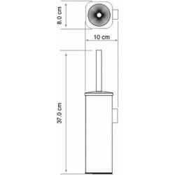 Ершик для унитаза WasserKRAFT K-1167BLACK