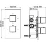 Душевая система WasserKRAFT Alme A171568 Thermo с термостатом