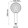 Душевая система WasserKRAFT Alme A171568 Thermo с термостатом