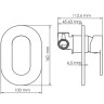 Смеситель для душа WasserKRAFT Elbе 7451
