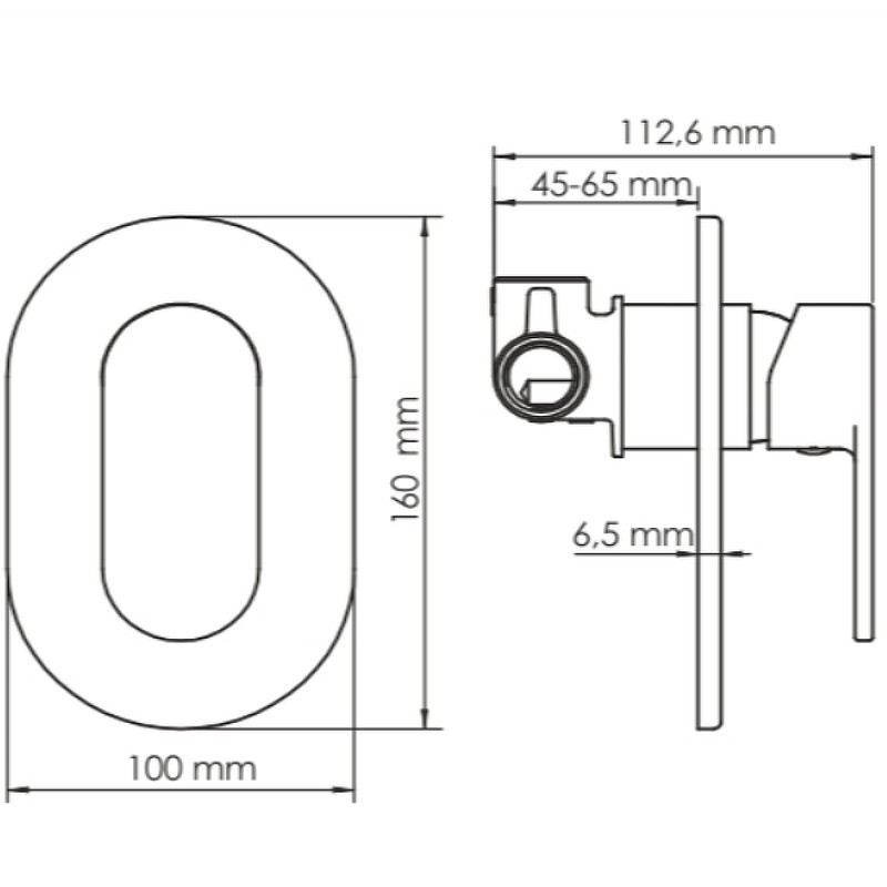 Смеситель для душа WasserKRAFT Elbе 7451