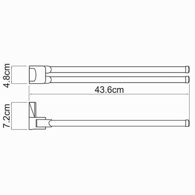 Полотенцедержатель WasserKRAFT Leine K-5031 поворотный