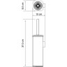 Ершик для унитаза WasserKRAFT K-1167WHITE