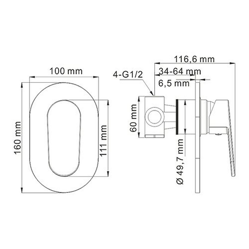 Гигиенический душ WasserKRAFT Donau A15357