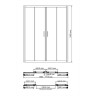 Душевая дверь WasserKRAFT Lippe 170 45S09