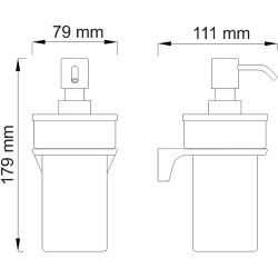 Дозатор для жидкого мыла WasserKRAFT Glan K-5199