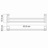 Полотенцедержатель WasserKRAFT Leine K-5040 двойной