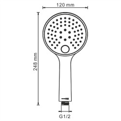 Ручной душ WasserKRAFT Sauer A207