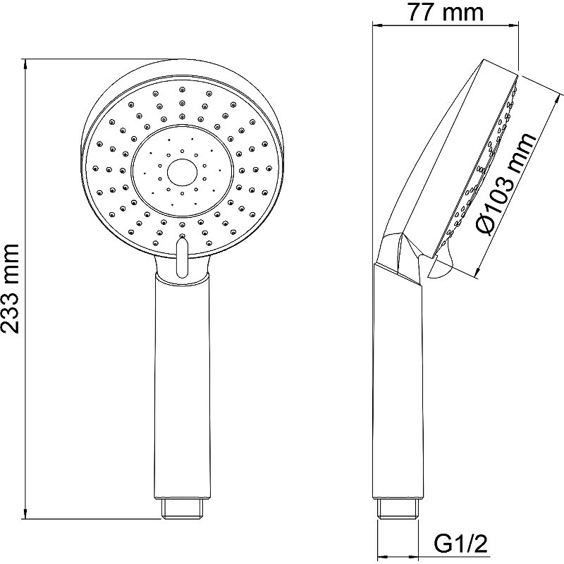 Ручной душ WasserKRAFT A032