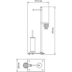Напольная стойка WasserKRAFT K-1264WHITE