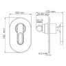 Гигиенический душ WasserKRAFT Kammel A111857