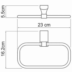 Кольцо для полотенец WasserKRAFT Leine K-5060