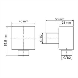 Шланговое подключение WasserKRAFT Glan A178