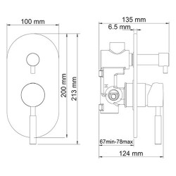 Смеситель для душа WasserKRAFT Wern 4241