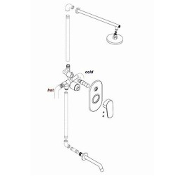 Смеситель для душа WasserKRAFT Wern 4241