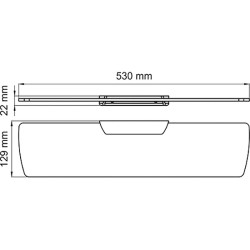 Стеклянная полка WasserKRAFT Glan K-5124