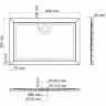 Душевой поддон из стеклопластика WasserKRAFT Salm 120x80 27T06