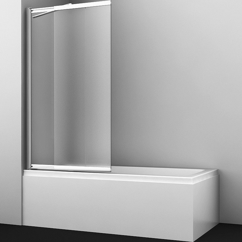 Шторка на ванну WasserKRAFT Main 100 41S02-100L Matt glass Fixed