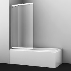 Шторка на ванну WasserKRAFT Main 100 41S02-100L Matt glass Fixed