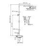 Душевая система WasserKRAFT A113.069.126.CH Thermo с термостатом