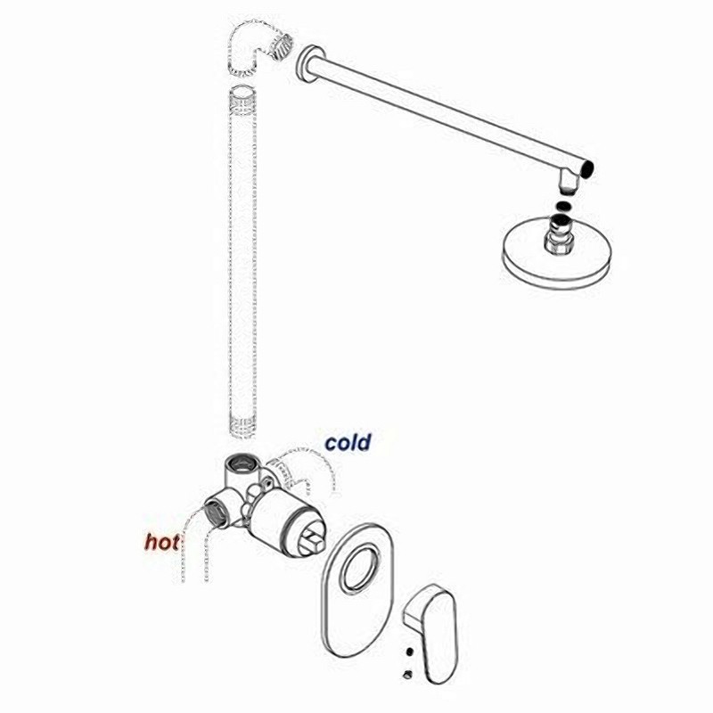 Смеситель для душа WasserKRAFT Wern 4251