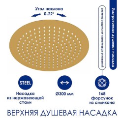 Душевая система WasserKRAFT A155.262.201.BG