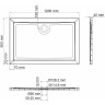 Душевой поддон из стеклопластика WasserKRAFT Salm 120x90 27T07
