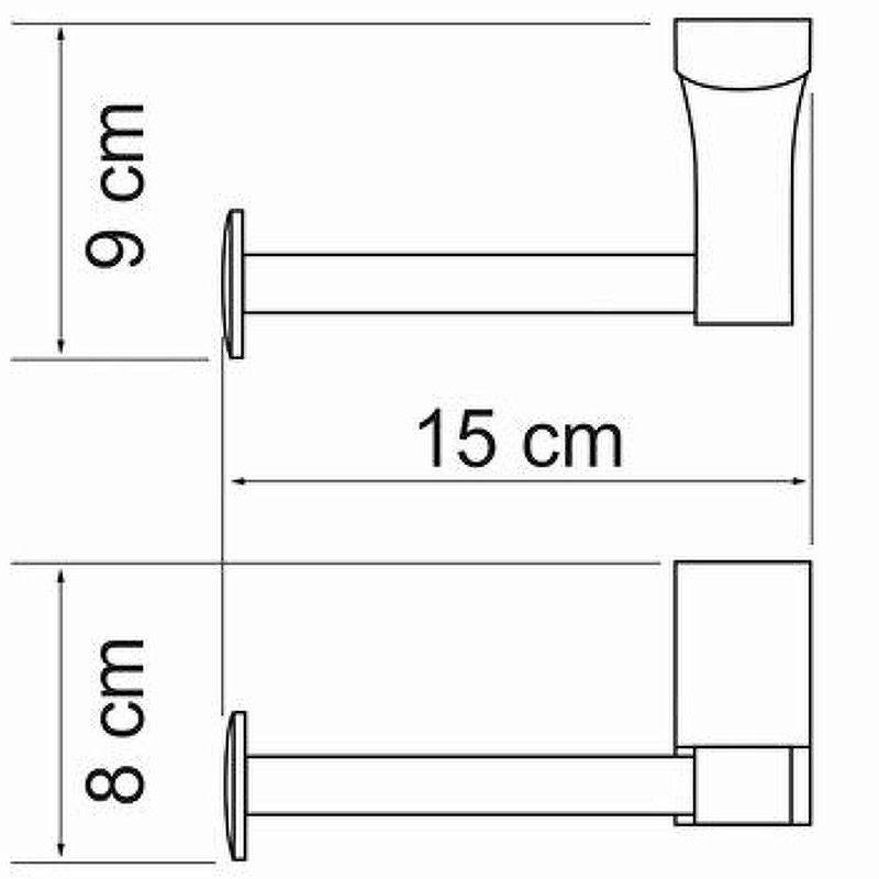 Держатель туалетной бумаги WasserKRAFT Exter K-5296