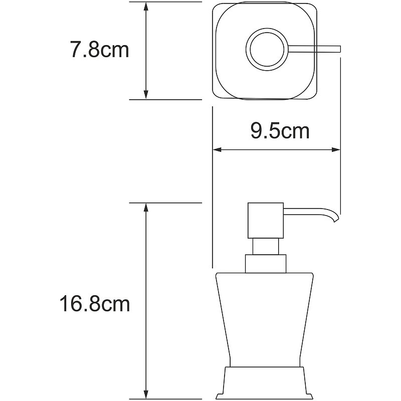 Дозатор для жидкого мыла WasserKRAFT Amper K-5499