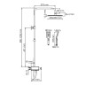 Душевая система WasserKRAFT A114.255.130.CB Thermo с термостатом