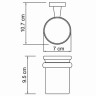 Стакан для зубных щеток WasserKRAFT Lippe K-6528