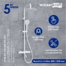 Душевая система WasserKRAFT A188.257.155.WM Thermo с термостатом