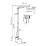 Душевая система WasserKRAFT A188.257.155.WM Thermo с термостатом