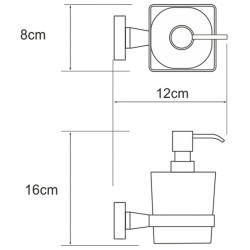 Дозатор для жидкого мыла WasserKRAFT Dill K-3999