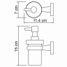 Дозатор для жидкого мыла WasserKRAFT Lippe K-6599