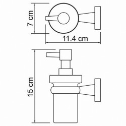 Дозатор для жидкого мыла WasserKRAFT Lippe K-6599