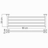 Полка для полотенец WasserKRAFT Wern K-2511