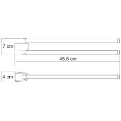 Полотенцедержатель WasserKRAFT Berkel K-6831 поворотный