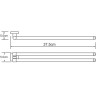 Полотенцедержатель WasserKRAFT Dill K-3931 поворотный