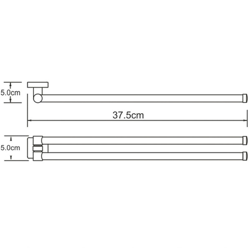 Полотенцедержатель WasserKRAFT Dill K-3931 поворотный