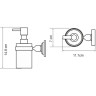 Дозатор для жидкого мыла WasserKRAFT Nau K-7799