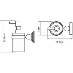 Дозатор для жидкого мыла WasserKRAFT Nau K-7799
